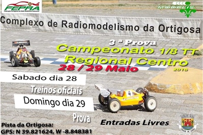 3ª Prova Campeonato Regional Centro 1/8 TT - Informações